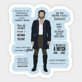 ICHABOD CRANE QUOTES Sticker